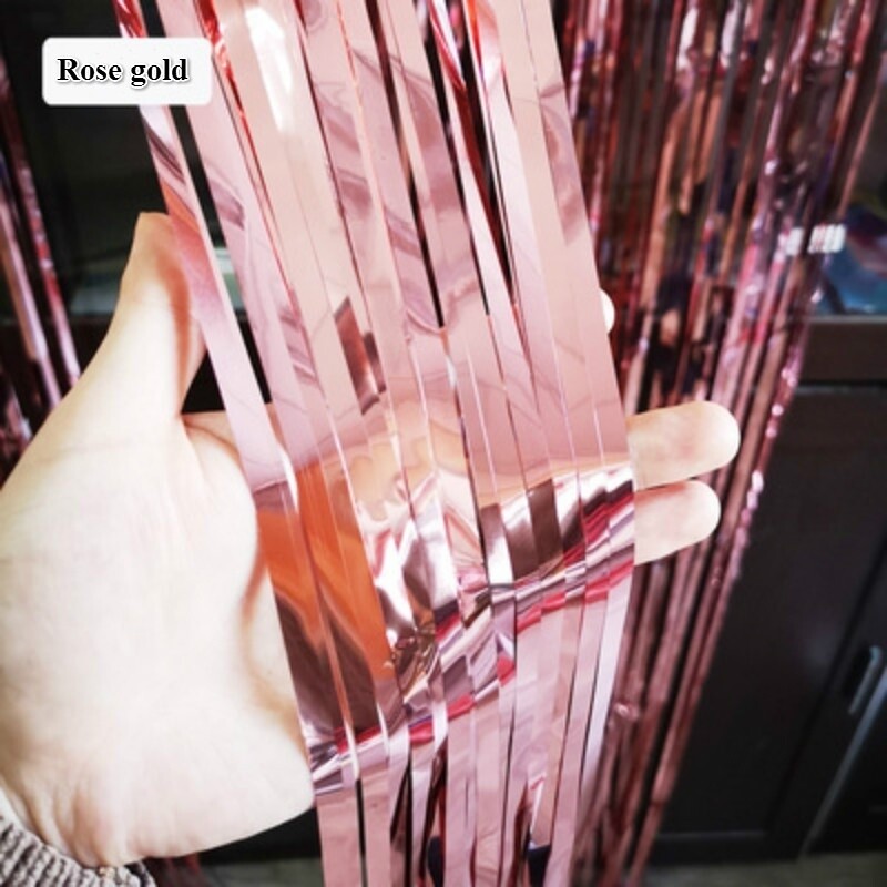 1 zacskó 1x2m matt arany szálka fémes fólia rojt fényes esőfüggöny dekoráció esküvői dekoráció fotózás háttér party kellékek