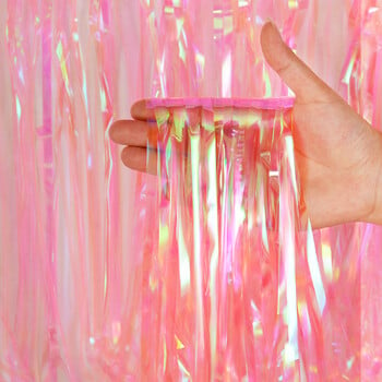 Φονικό Τετράγωνες κουρτίνες Bachelorette Party Glitter Tinsel Fringe Baby Shower Διακόσμηση γενεθλίων για την επέτειο γάμου