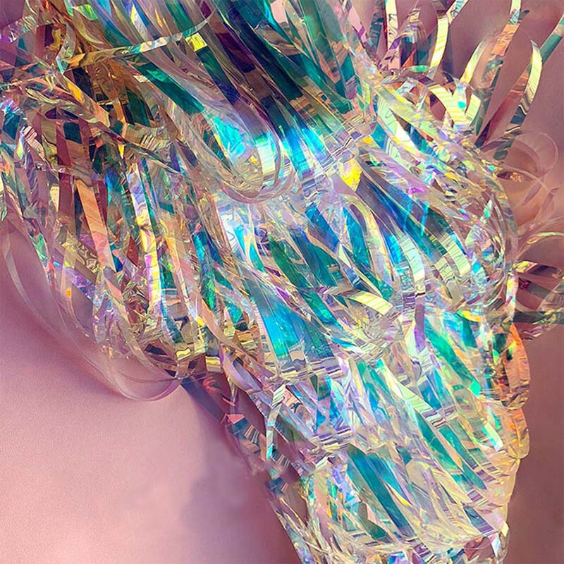 1 db 2 * 1M színes esőfüggöny parti dekoráció függöny háttérfal