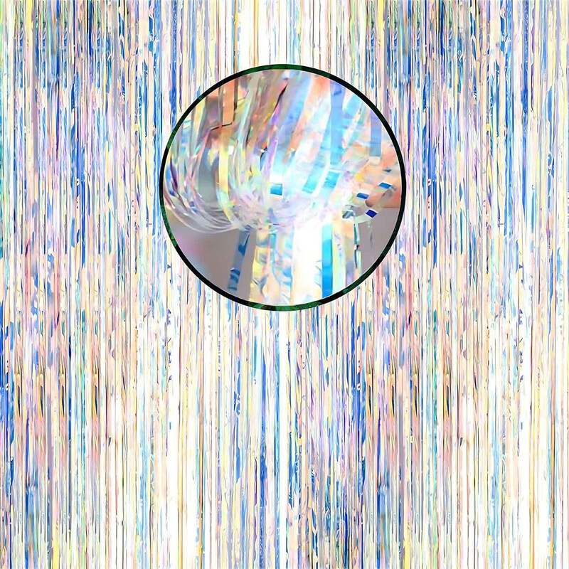 1 db 2 * 1M színes esőfüggöny parti dekoráció függöny háttérfal