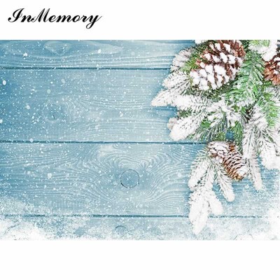 InMemory 90x60cm Ziemassvētku koka foni fotogrāfijām Maza izmēra Ziemassvētku dāvanu fotografēšanai svētku fotofons