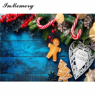 InMemory 90x60cm Ziemassvētku koka foni fotogrāfijām Maza izmēra Ziemassvētku dāvanu fotografēšanai svētku fotofons