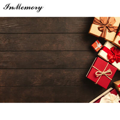 InMemory 90x60cm Ziemassvētku koka foni fotogrāfijām Maza izmēra Ziemassvētku dāvanu fotografēšanai svētku fotofons
