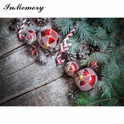 InMemory 90x60cm Ziemassvētku koka foni fotogrāfijām Maza izmēra Ziemassvētku dāvanu fotografēšanai svētku fotofons