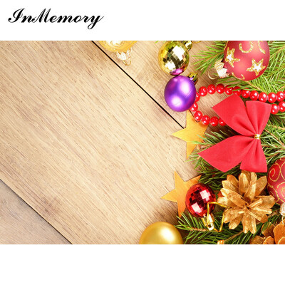 InMemory 90x60cm Ziemassvētku koka foni fotogrāfijām Maza izmēra Ziemassvētku dāvanu fotografēšanai svētku fotofons