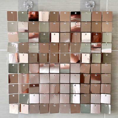 Arany flitteres háttérpanelek esküvőre babazuhany háttér fali dekoráció csillogó lézeres háttérfüggöny 30x30cm