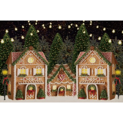 Χριστουγεννιάτικο σκηνικό για φωτογραφία Χειμωνιάτικη νύχτα Χρυσό γκλίτερ φως χιονάνθρωπος πεύκο για πάρτι γενεθλίων μωρό Διακόσμηση φόντου