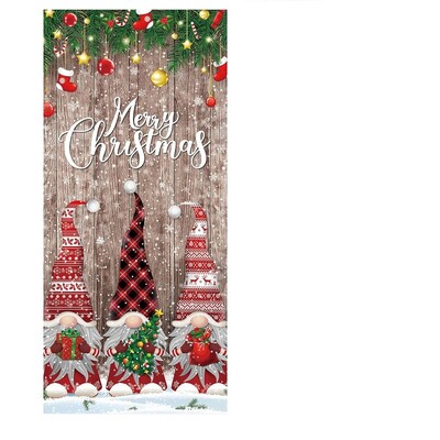 0,9 * 1,8 M több karácsonyi ajtóborító háttér textil transzparens party beltéri és kültéri jelenetdekoráció