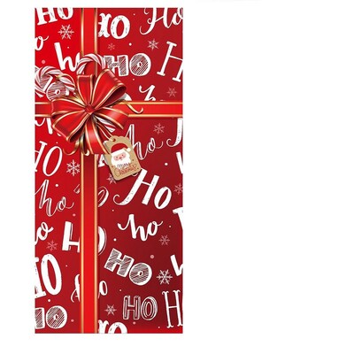 0,9 * 1,8 M több karácsonyi ajtóborító háttér textil transzparens party beltéri és kültéri jelenetdekoráció