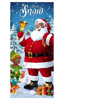 0,9 * 1,8 M több karácsonyi ajtóborító háttér textil transzparens party beltéri és kültéri jelenetdekoráció