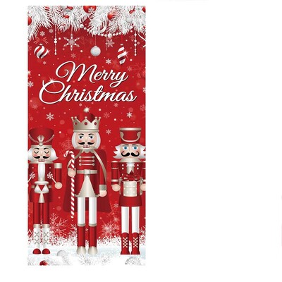 0,9 * 1,8 M több karácsonyi ajtóborító háttér textil transzparens party beltéri és kültéri jelenetdekoráció