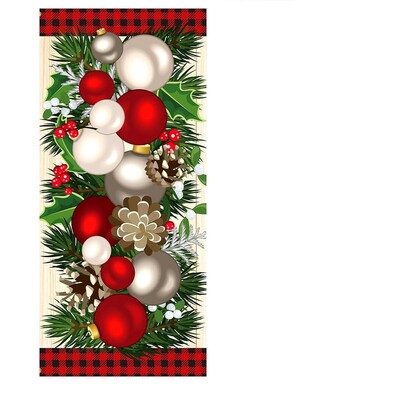 0,9 * 1,8 M több karácsonyi ajtóborító háttér textil transzparens party beltéri és kültéri jelenetdekoráció