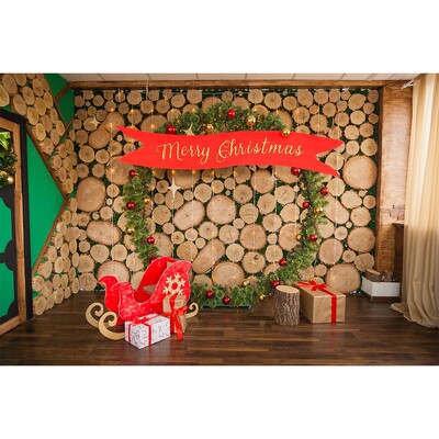 Karácsonyi háttér tégla kandalló karácsonyfa ajándék gyerekeknek baba család barkács dekoráció fotózás háttér fotóhívás