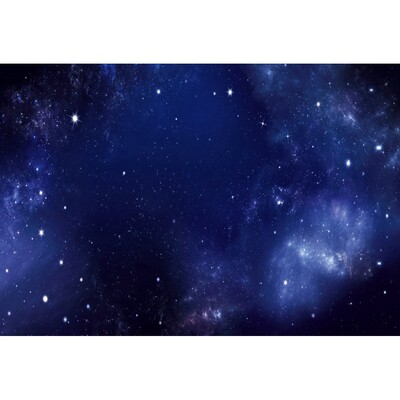 Sötétkék égbolt Hold Csillogó Csillag Fotó Háttér Karácsony Tél Fenyő Erdő Hó Éjszakai Természeti jelenet fotó háttér