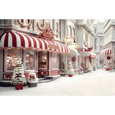 Boldog karácsonyt háttér fotózás Hátterek karácsonyi piros ház mézeskalács tél hó háttér dekoráció baba zuhany stúdió kellékek