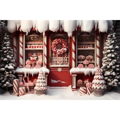 Boldog karácsonyt háttér fotózás Hátterek karácsonyi piros ház mézeskalács tél hó háttér dekoráció baba zuhany stúdió kellékek