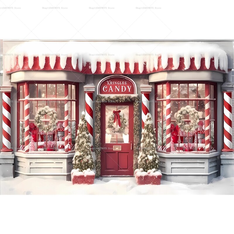 Boldog karácsonyt háttér fotózás Hátterek karácsonyi piros ház mézeskalács tél hó háttér dekoráció baba zuhany stúdió kellékek