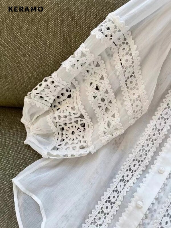 2024-es nyár, elegáns, édes, lehajtható gallérral ellátott luxus elegáns ing női kauzális tömör blúzok, egysoros, vájt pólók felső