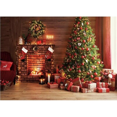 Karácsonyi fotózás hátterek Ablak Hó Fenyőfa Ház dekoráció Háttér Téli fotóstúdió lőfülke kellékek