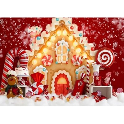 Karácsonyi fotózás hátterek Ablak Hó Fenyőfa Ház dekoráció Háttér Téli fotóstúdió lőfülke kellékek