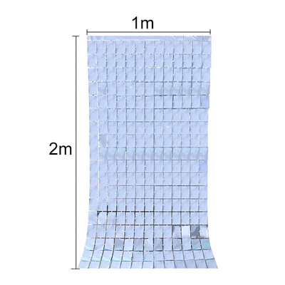 2M 3M 4M fémfólia rojtos csillogó háttér esküvői parti fali dekoráció fotófülke Háttér talmi csillogó függöny arany