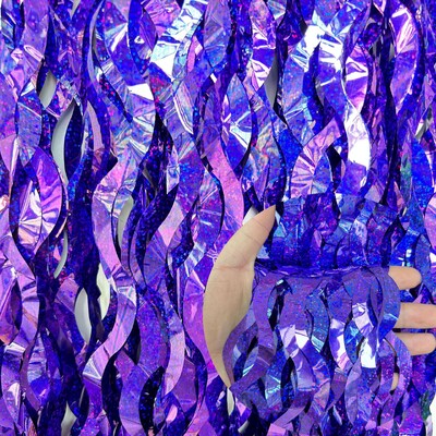 Fém talmi fólia rojtos függönyök csillagos Party Photo Backdrop Party Streamerekkel születésnapi szilveszteri esküvői dekorációhoz