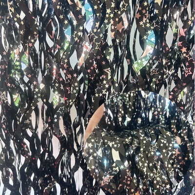 Fém talmi fólia rojtos függönyök csillagos Party Photo Backdrop Party Streamerekkel születésnapi szilveszteri esküvői dekorációhoz