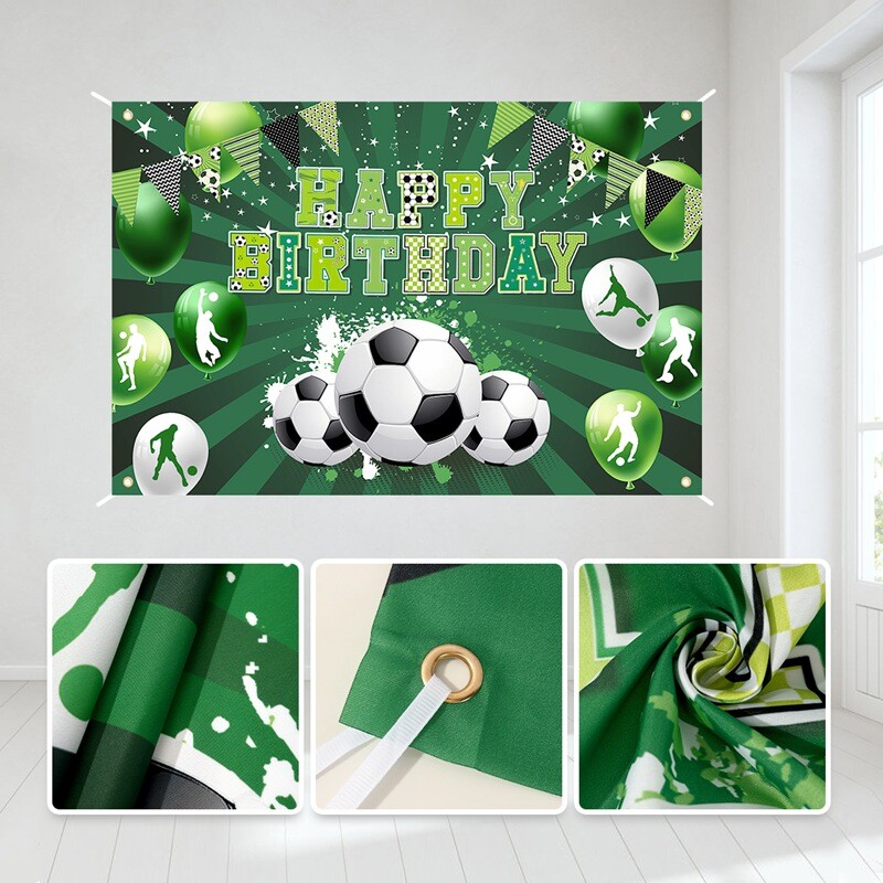 Futball születésnapi parti Háttér Foci Foci téma Születésnapi parti dekoráció Photo Booth kellékek fiúknak, gyerekeknek