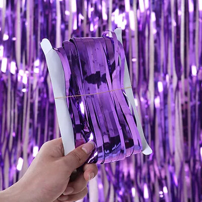 Bulikedvezmények Esküvői dekoráció Party kellékek Photozone Eső talmi fóliafüggöny Születésnapi parti fali drapériák Fotózóna háttere