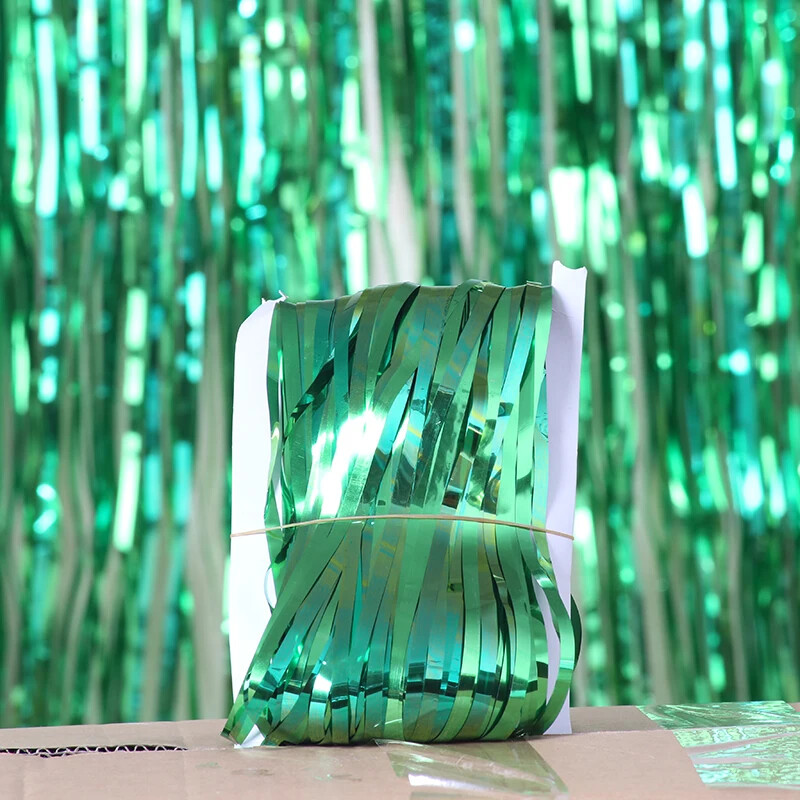 Bulikedvezmények Esküvői dekoráció Party kellékek Photozone Eső talmi fóliafüggöny Születésnapi parti fali drapériák Fotózóna háttere