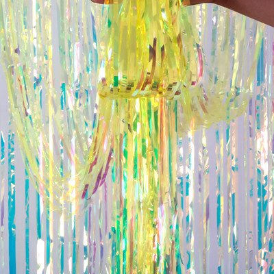 Gyönyörű hátterű függönyök talmi rojtos fóliafüggöny Egyszarvú születésnapi parti Háttér zuhany Esküvői dekoráció Fotófülke kellék