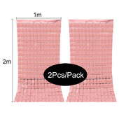 Születésnapi buli díszek Születésnapi lány 2db/csomag buli hátterek Lánybúcsú, rácsos tükör 2M talmi függöny