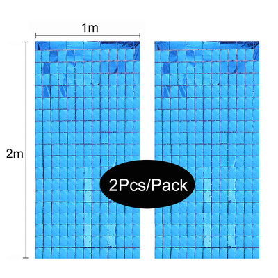 Születésnapi buli díszek Születésnapi lány 2db/csomag buli hátterek Lánybúcsú, rácsos tükör 2M talmi függöny