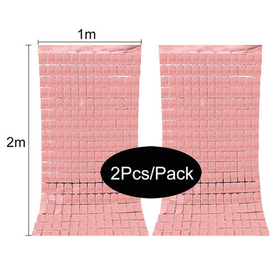 Születésnapi buli díszek Születésnapi lány 2db/csomag buli hátterek Lánybúcsú, rácsos tükör 2M talmi függöny