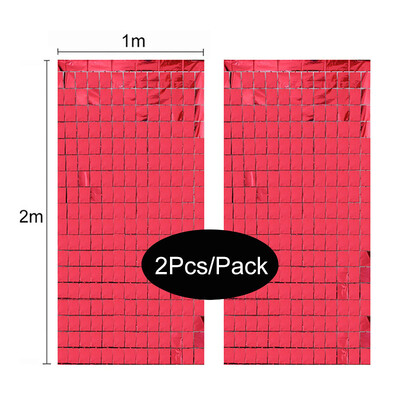 Születésnapi buli díszek Születésnapi lány 2db/csomag buli hátterek Lánybúcsú, rácsos tükör 2M talmi függöny