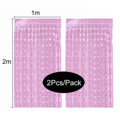Születésnapi buli díszek Születésnapi lány 2db/csomag buli hátterek Lánybúcsú, rácsos tükör 2M talmi függöny