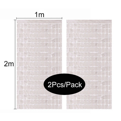 Születésnapi buli díszek Születésnapi lány 2db/csomag buli hátterek Lánybúcsú, rácsos tükör 2M talmi függöny