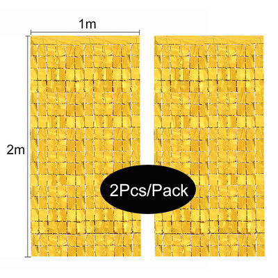 Születésnapi buli díszek Születésnapi lány 2db/csomag buli hátterek Lánybúcsú, rácsos tükör 2M talmi függöny