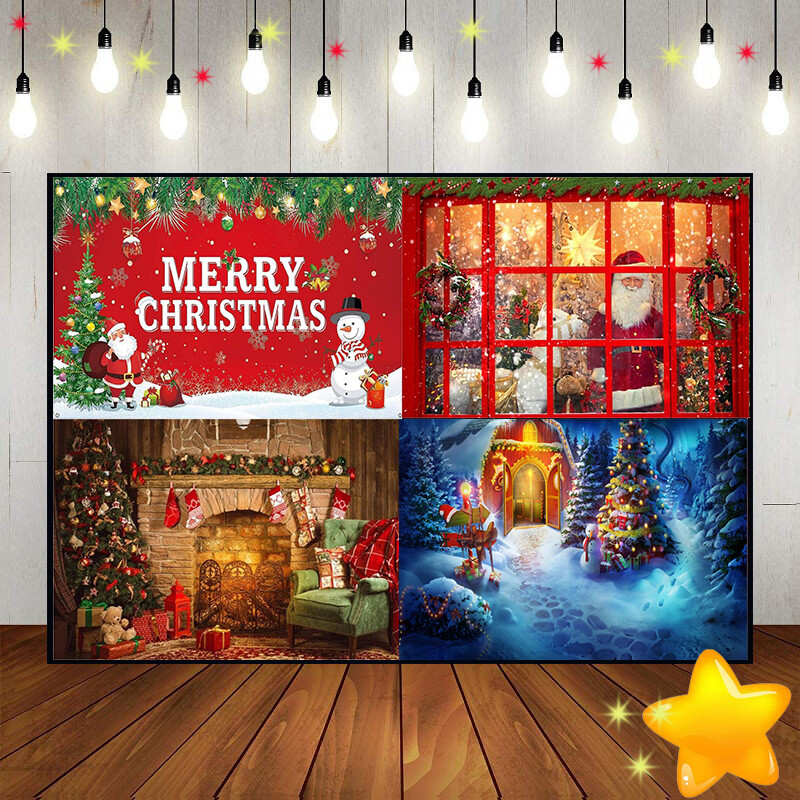 Boldog karácsonyt szán kandalló háttér fotóparti egyedi születésnapi háttér tündérmesék babazuhany nyaralás családi szabadban