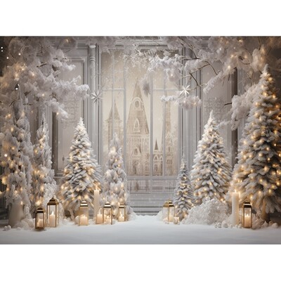 Linksmų Kalėdų fotografijos fonas Kalėdų eglutė Sniego dovana Šeimos vakarėlio dekoras Fonas Kūdikio portreto fotografijos fotostudija