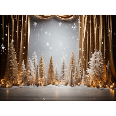 Linksmų Kalėdų fotografijos fonas Kalėdų eglutė Sniego dovana Šeimos vakarėlio dekoras Fonas Kūdikio portreto fotografijos fotostudija