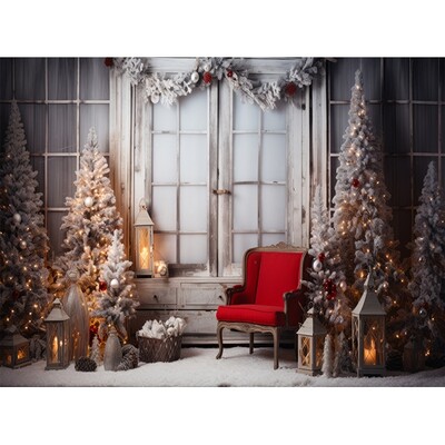 Linksmų Kalėdų fotografijos fonas Kalėdų eglutė Sniego dovana Šeimos vakarėlio dekoras Fonas Kūdikio portreto fotografijos fotostudija