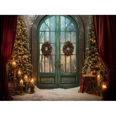 Linksmų Kalėdų fotografijos fonas Kalėdų eglutė Sniego dovana Šeimos vakarėlio dekoras Fonas Kūdikio portreto fotografijos fotostudija