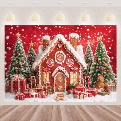 Karácsonyi fotózás háttér téli ablak karácsonyfa medve ajándék családi parti dekoráció gyerekeknek portré hátterek fotó kellékek