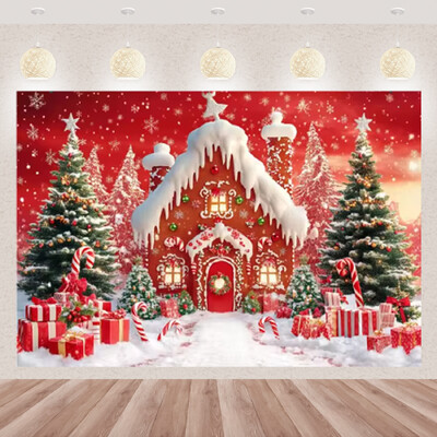 Karácsonyi fotózás háttér téli ablak karácsonyfa medve ajándék családi parti dekoráció gyerekeknek portré hátterek fotó kellékek