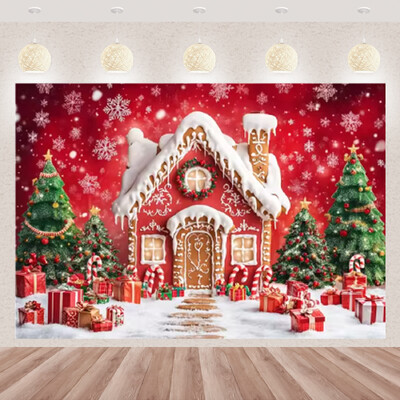 Karácsonyi fotózás háttér téli ablak karácsonyfa medve ajándék családi parti dekoráció gyerekeknek portré hátterek fotó kellékek
