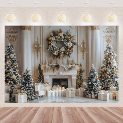 Karácsonyi fotózás háttér téli ablak karácsonyfa medve ajándék családi parti dekoráció gyerekeknek portré hátterek fotó kellékek