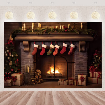 Karácsonyi fotózás háttér téli ablak karácsonyfa medve ajándék családi parti dekoráció gyerekeknek portré hátterek fotó kellékek