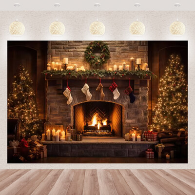 Karácsonyi fotózás háttér téli ablak karácsonyfa medve ajándék családi parti dekoráció gyerekeknek portré hátterek fotó kellékek
