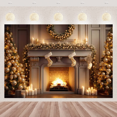 Karácsonyi fotózás háttér téli ablak karácsonyfa medve ajándék családi parti dekoráció gyerekeknek portré hátterek fotó kellékek